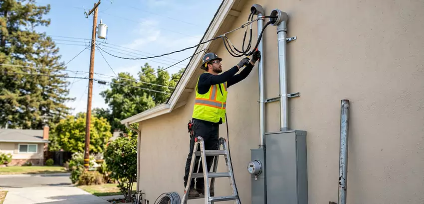 Electrical Service Entrance and Mast Upgrade in Colbert