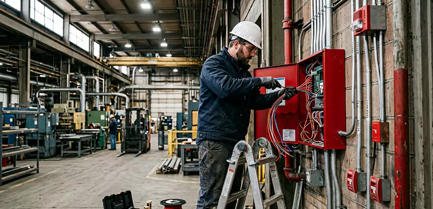 Industrial Fire Alarm Installation in Colbert